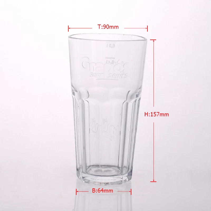 Wholesale high quality juice drinking glass tumbler