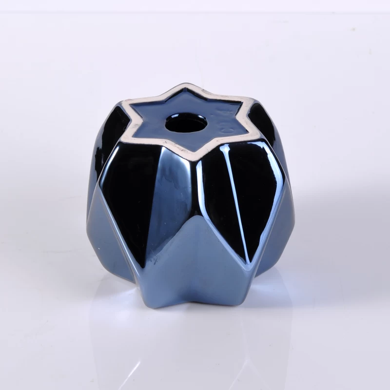 hexagram ceramic tealight holder