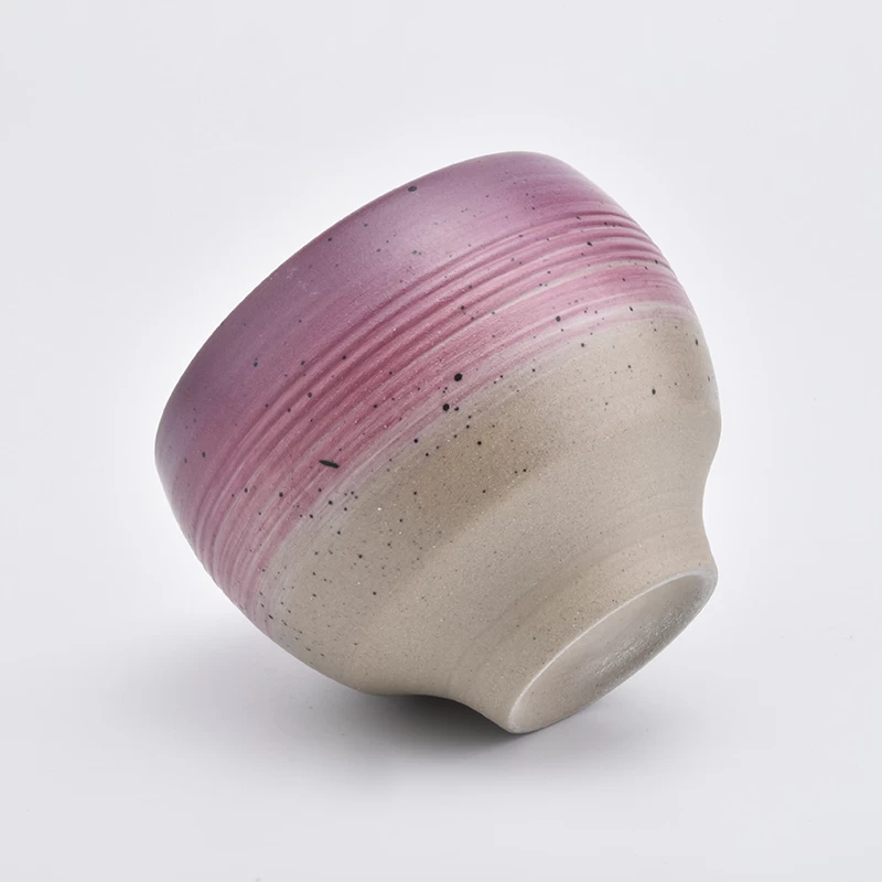round ceramic candle bowl