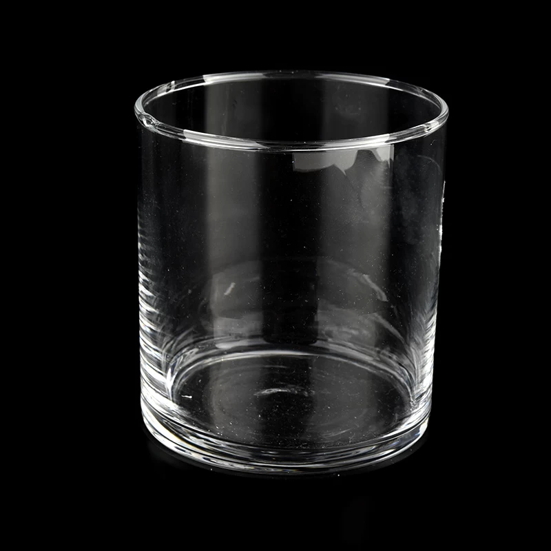 New 12oz custom glass candle holder clear candle jars wholesale