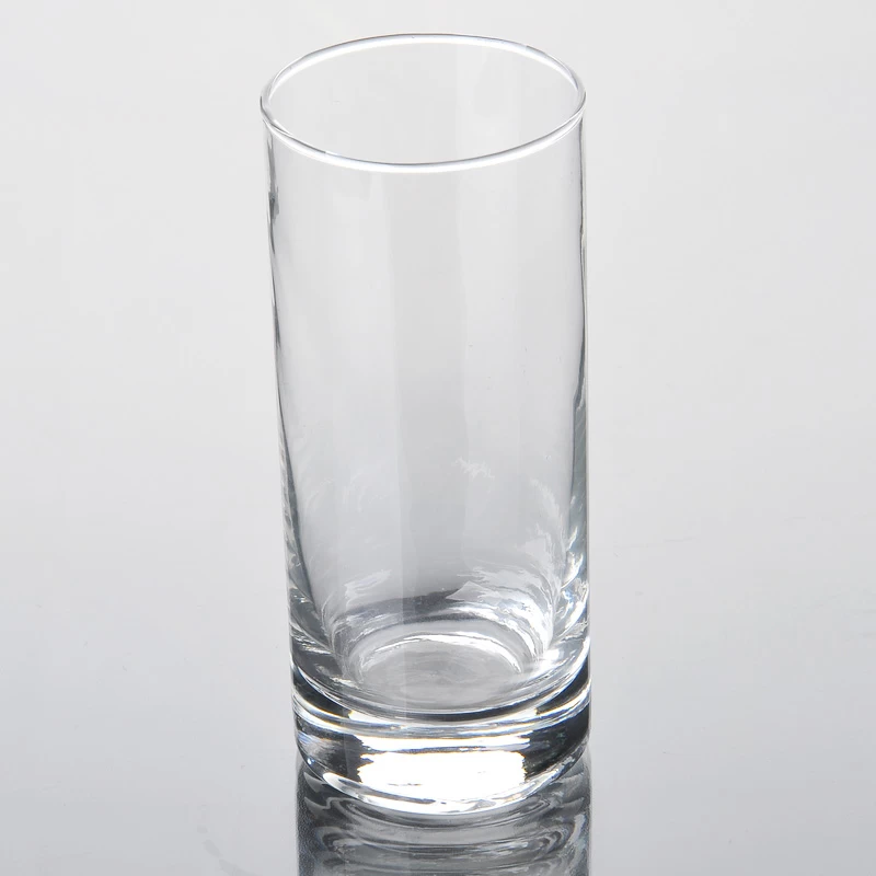 Simple clear blown tumbler glass 