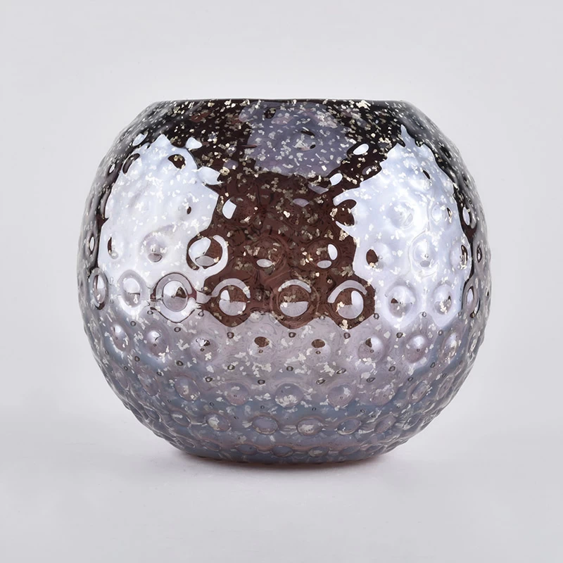 Large Capacity Ball Shaped Candle Glass Jars