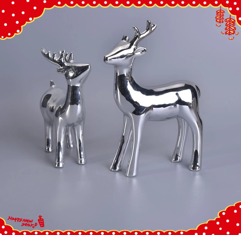 Newly silver Christmas deer decoration