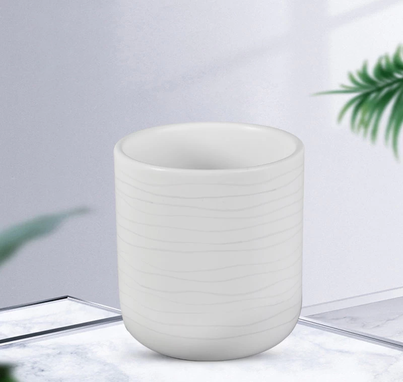 13oz ceramic candle holders straight side home decorative jars