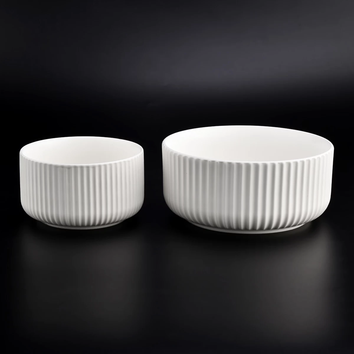 strips ceramic candle containers