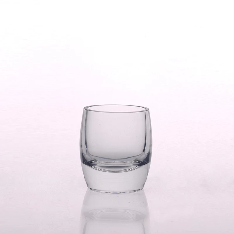 heavy bottom glass candle holder