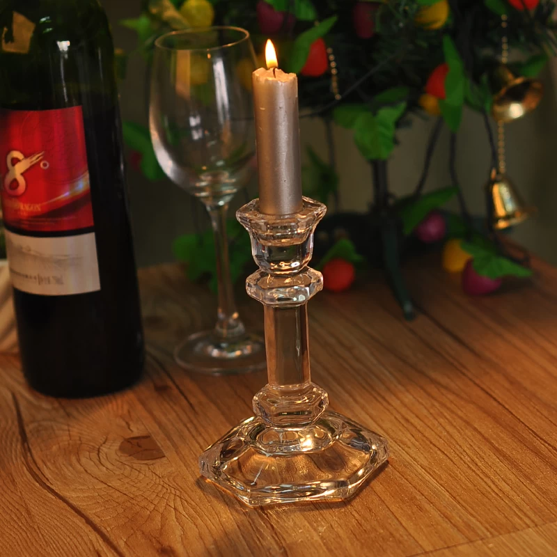 Latest glass candle stand