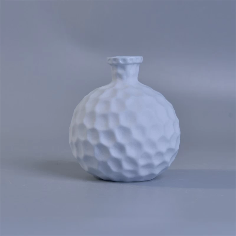 hexagon pattern ceramic reed diffuser bottle 