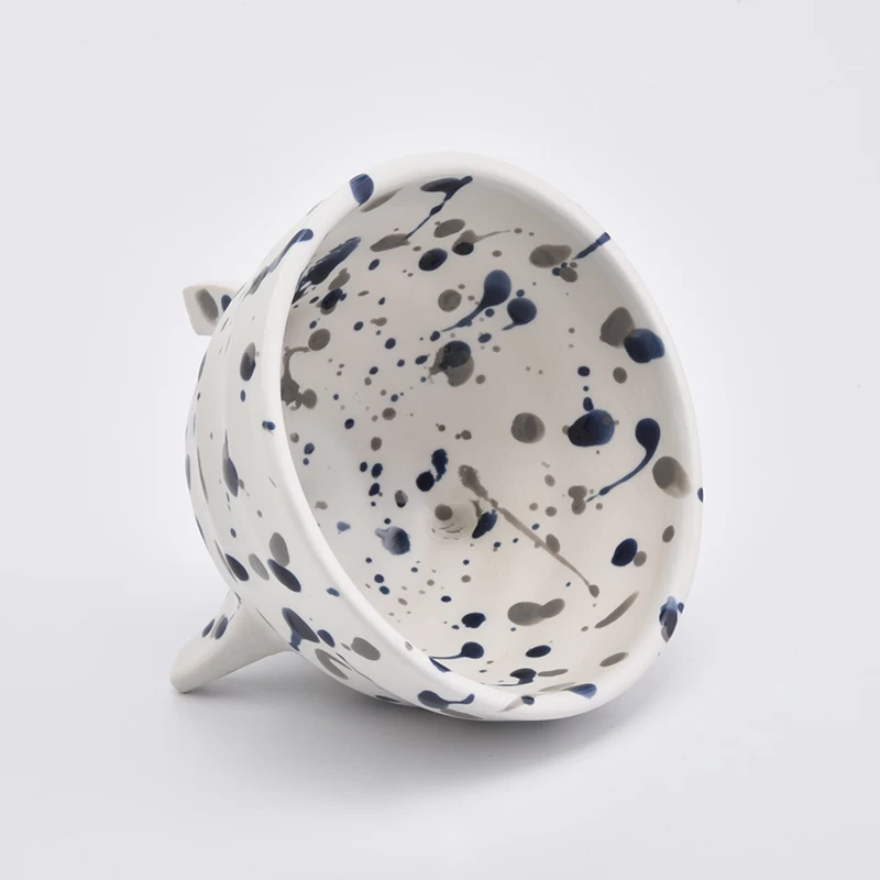speckle ceramic candle bowl