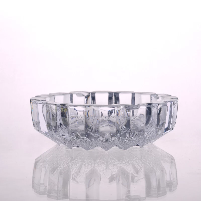 Elegant transparent glass ashtray wholesale
