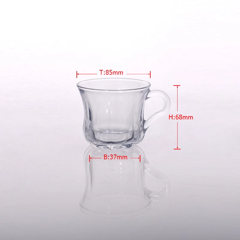 Wholesale glass coffee cups with holder