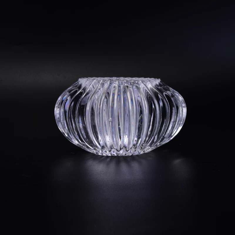 Crystal Round Votive Glass Candle Holder 