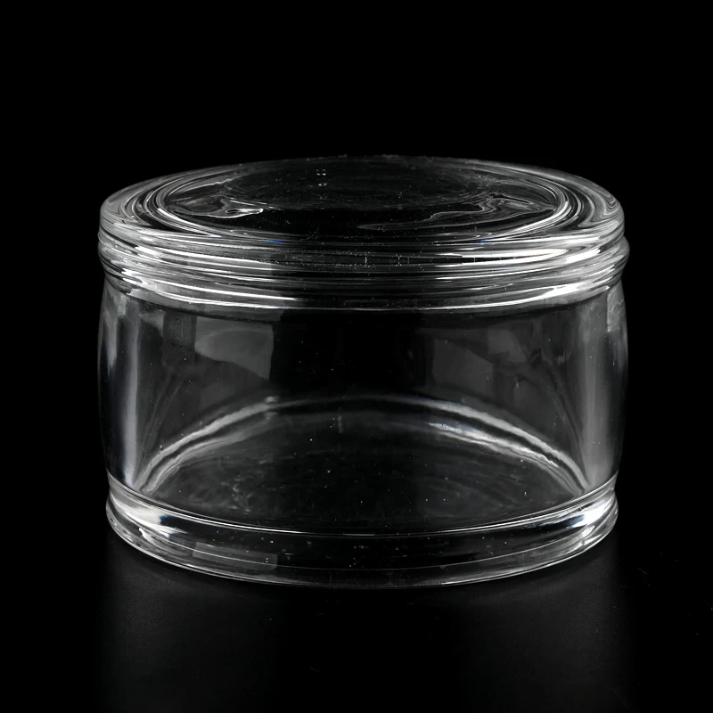 small glass votive candle jar with lid for traveling