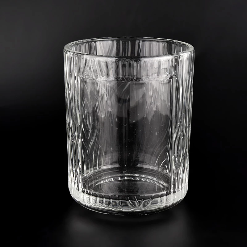Custom Large Glass Candle Vessel Cylinder Glass Candle Jars Wholesale