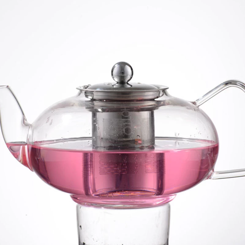 High Quality Heat Resistant Pyrex Borosilicate Glass Tea Pots With Infuser