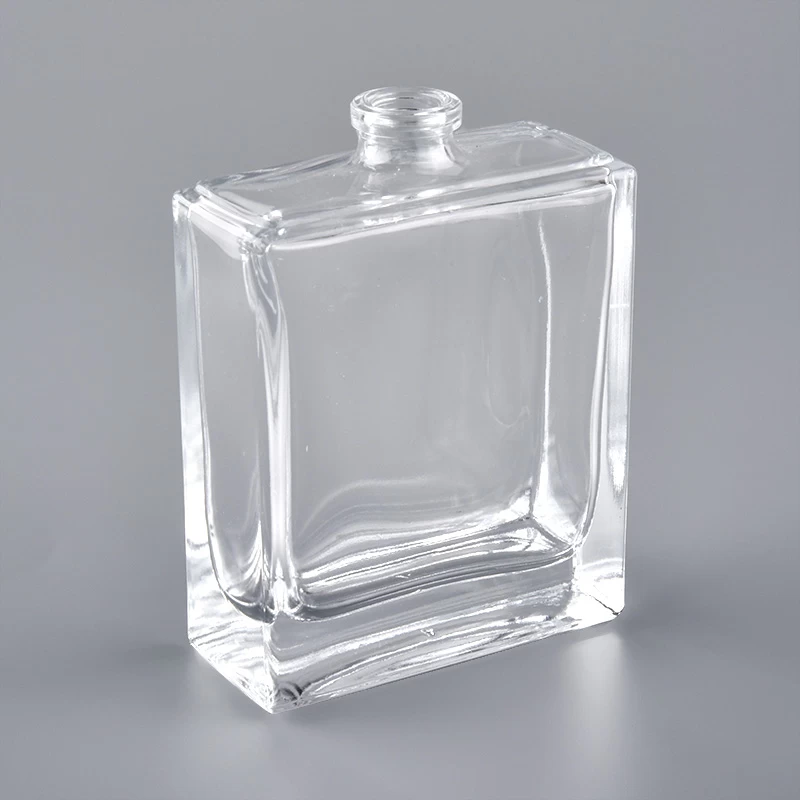 60ml clear empty glass oil perfume bottle glass essential oil rectangle bottle