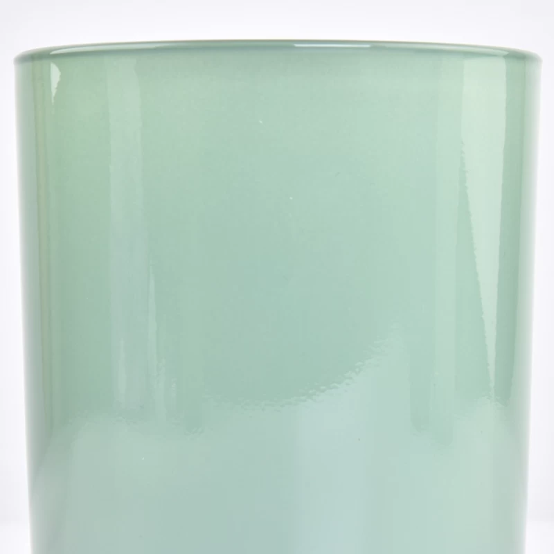 candy color 14oz round bottom glass candle jar