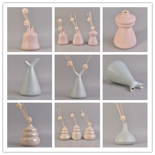 High quality beautiful ceramic aroma reed diffuser bottles