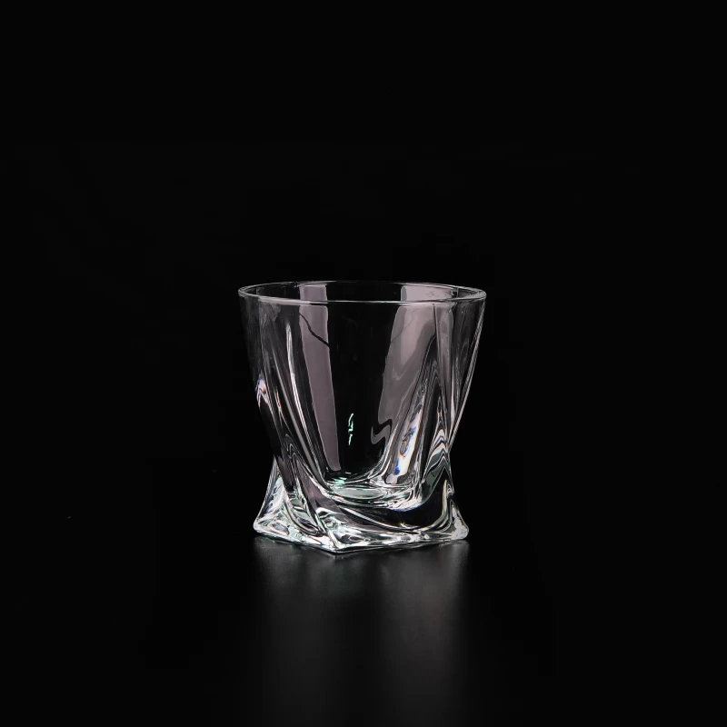 Unique Twisted Whisky Rocks Glass