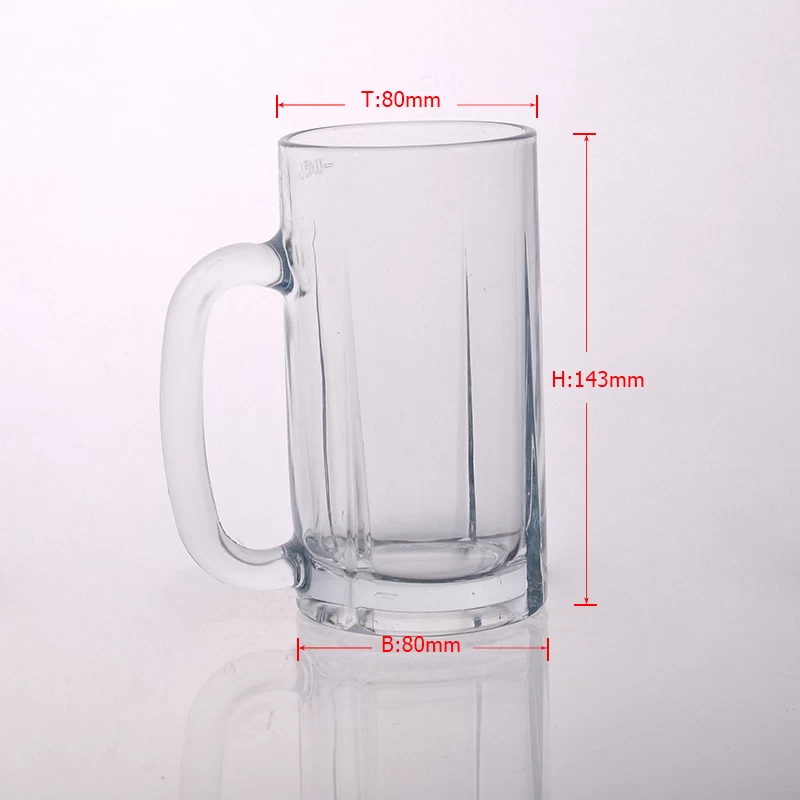 Clear Glass Beer Mug With Handle Wholesaler from China
