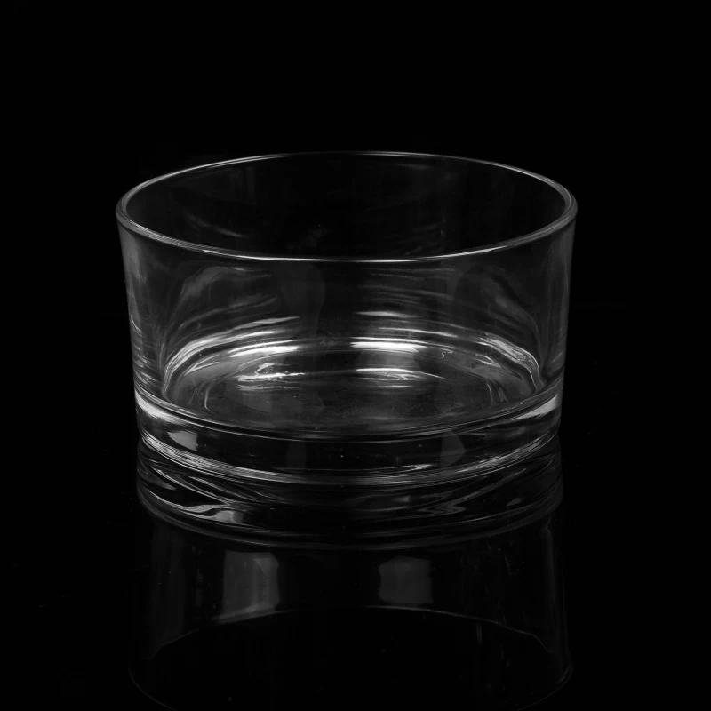 shallow glass bowl