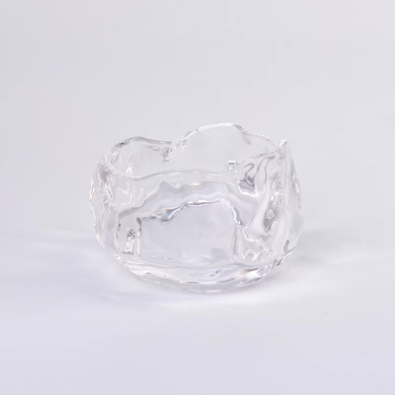 New mini glass candle holder for candle making wholesale