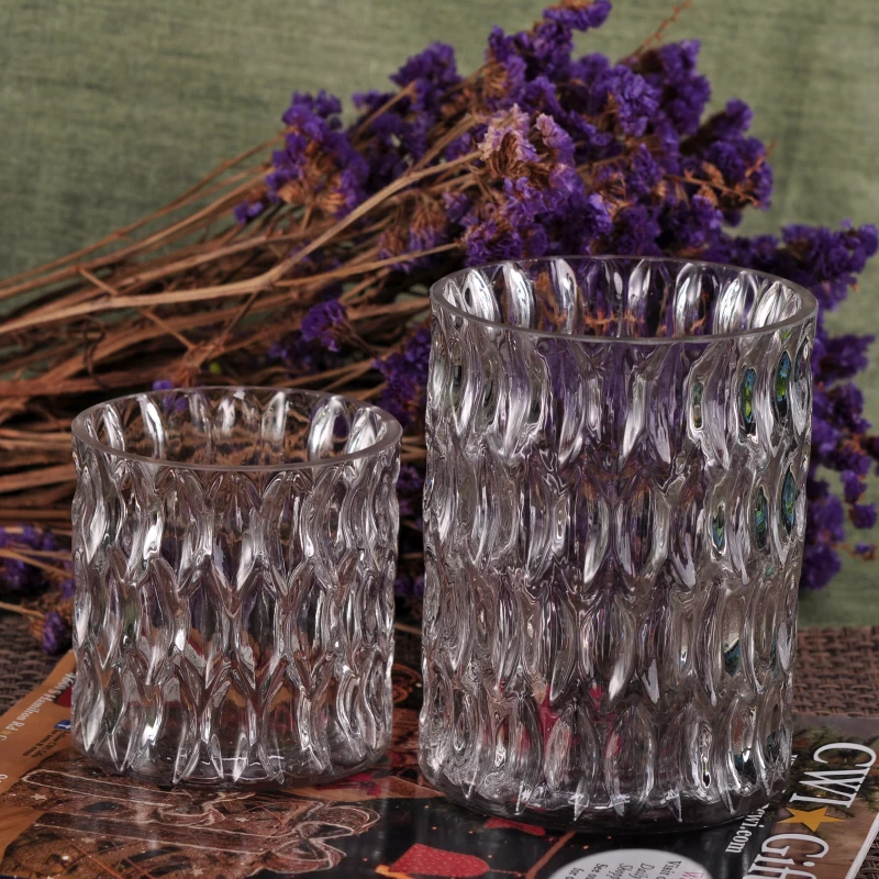 Wholesale New Classical Home Decor Tealight Glass Candle Jar
