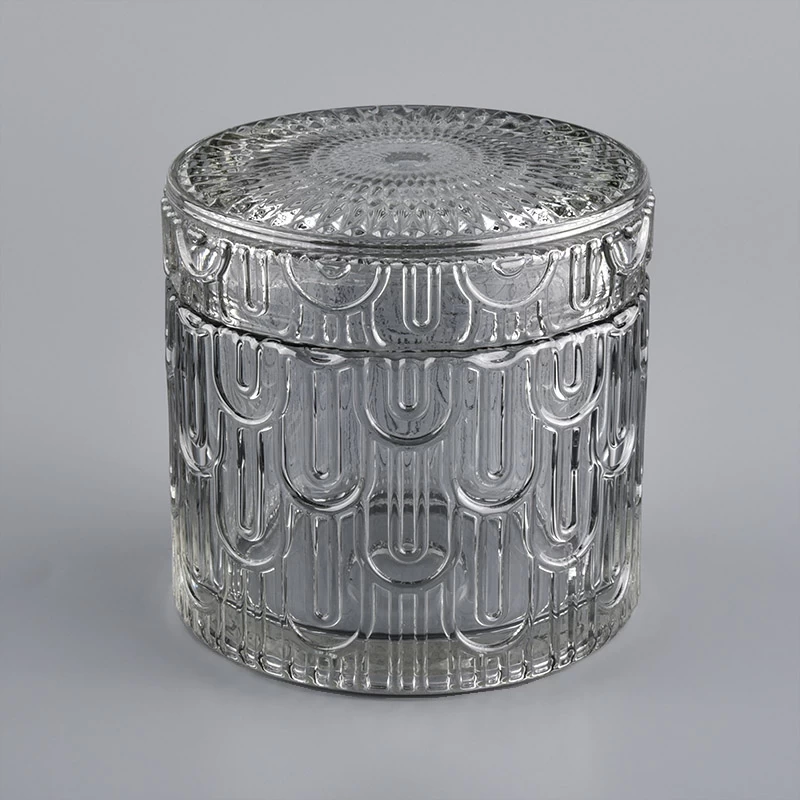 Luxury Glass Candle Jar With Lids Wholesale