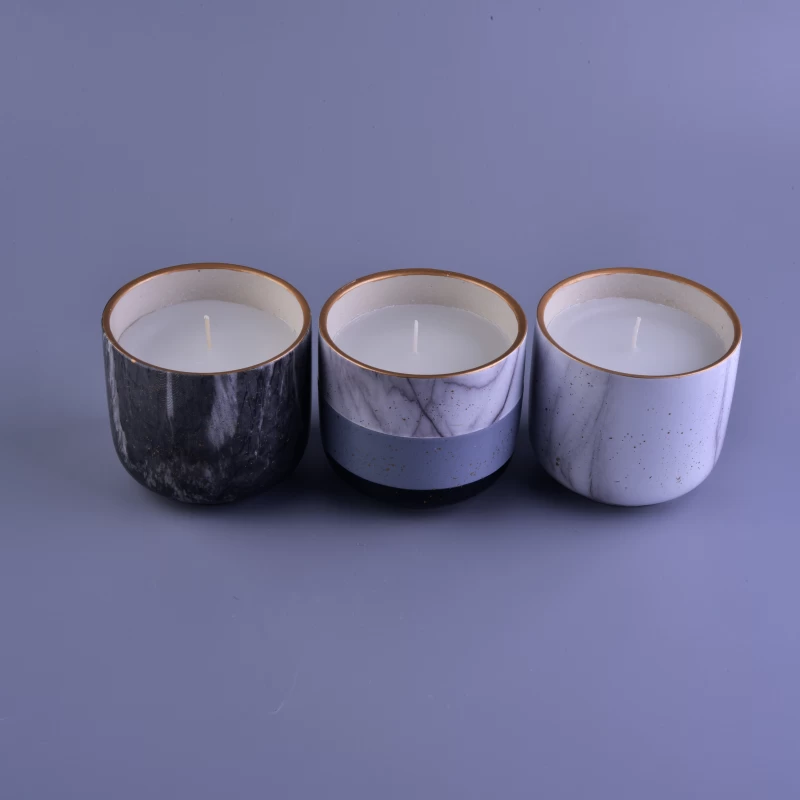 Beautiful home decoration ceramic candle vessels for sale