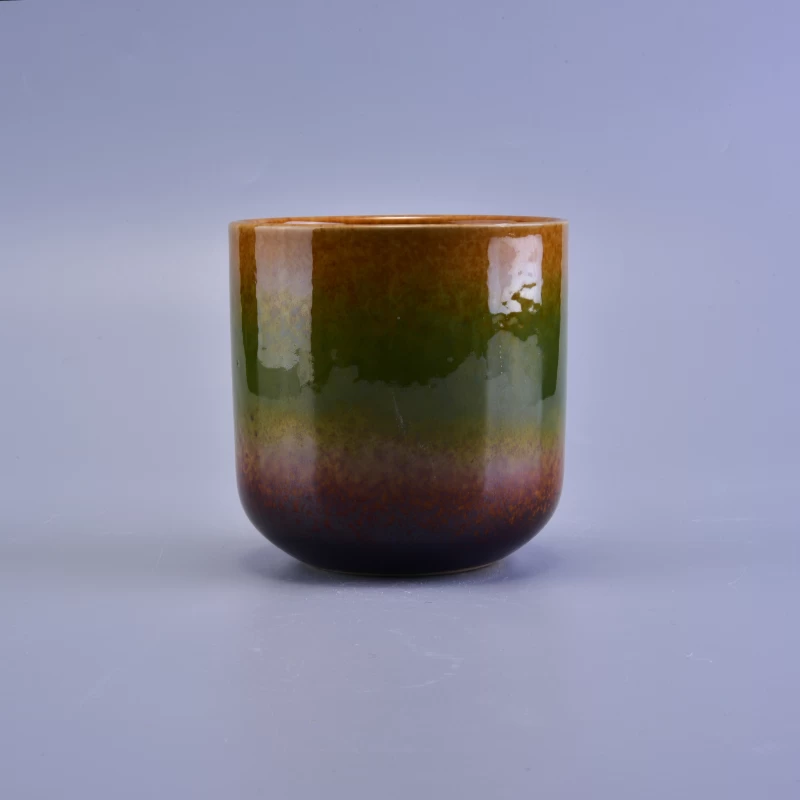 glazed ceramic candle holder
