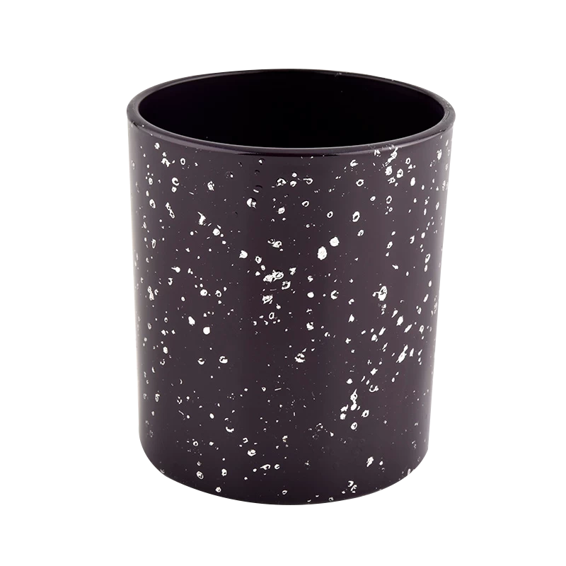 purple glass vessels for candle with home decoration wholesale