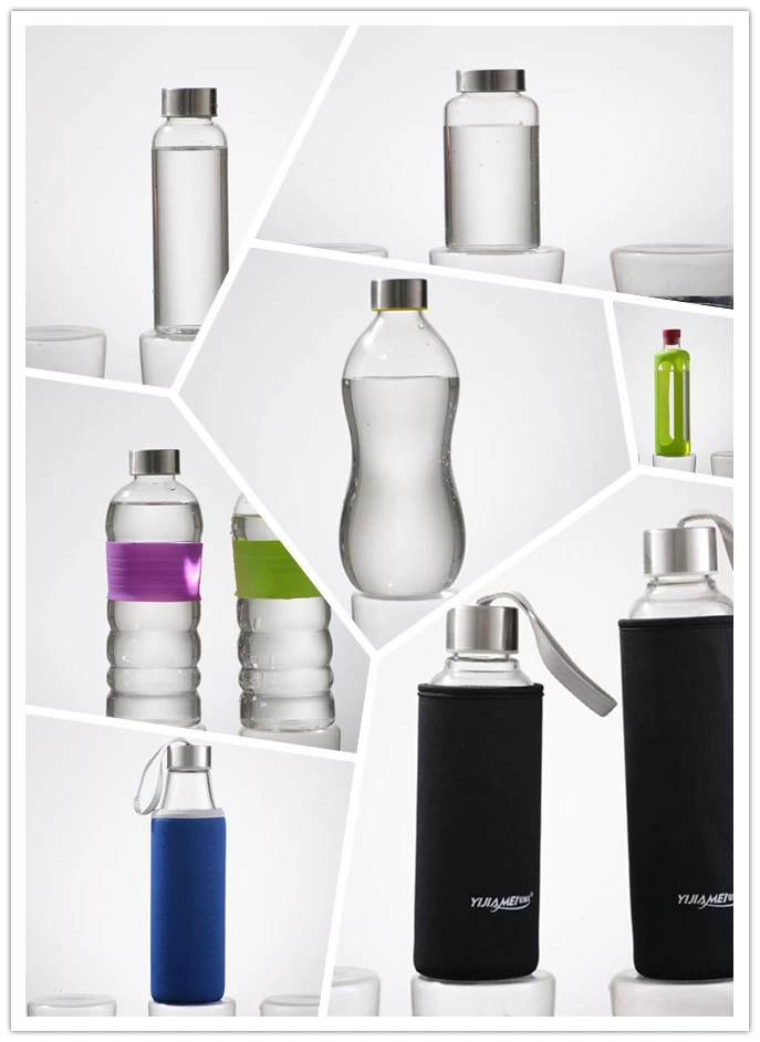 Customized pyrex glass water bottle water bottle suppliers