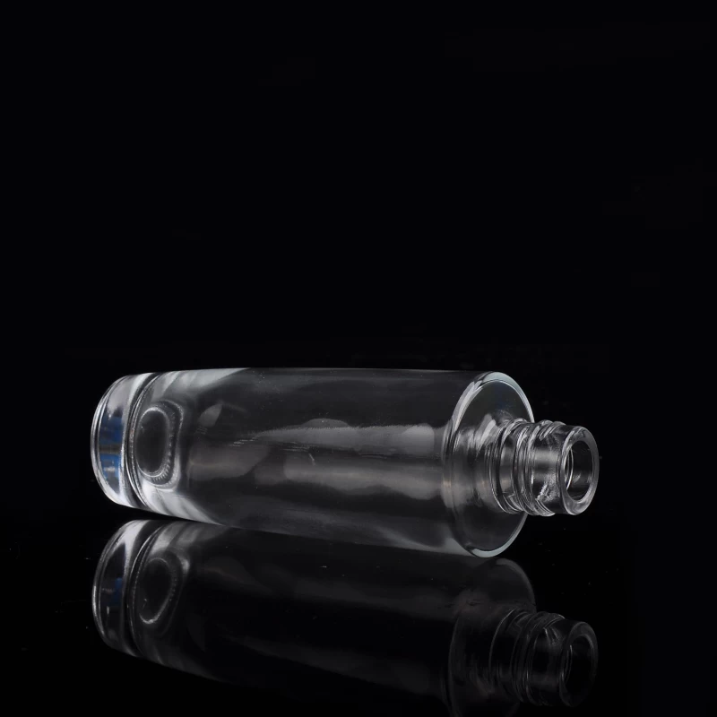clear glass perfume bottle