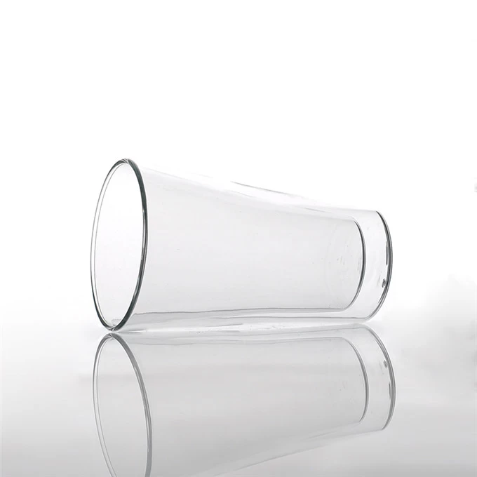 wholesale clear double wall glass cups