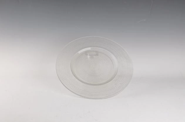 clear glass platter 