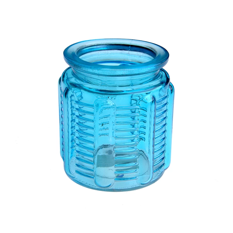 Wholesale custom colorful spray scented glass candle jar