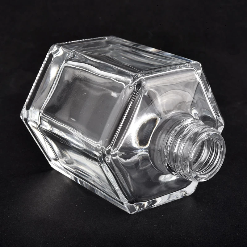 50ml cylinder square glass perfume bottle