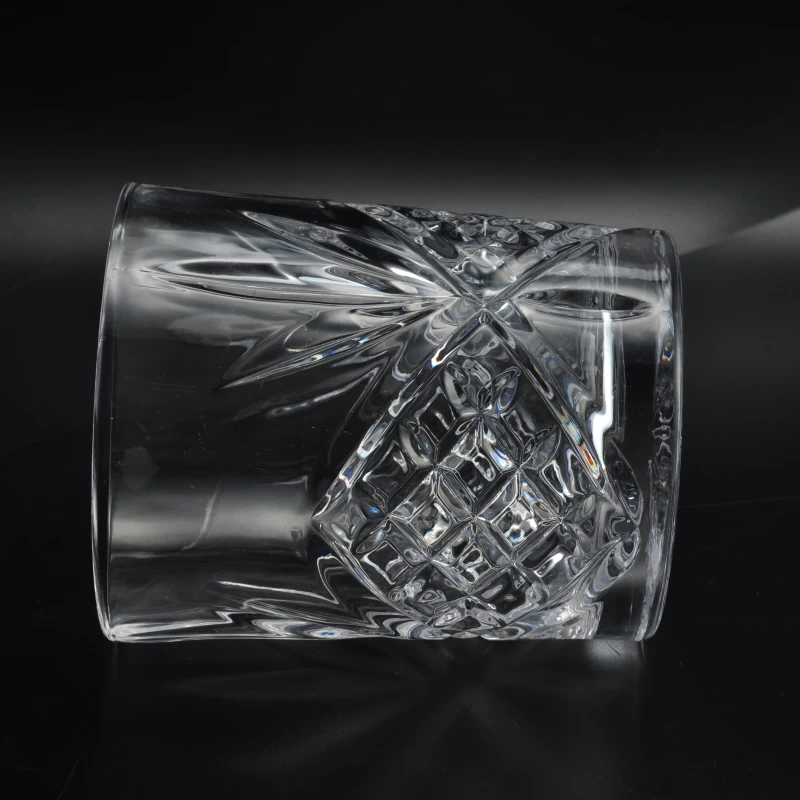 Delicate home glass candle holder glass cup for drinking