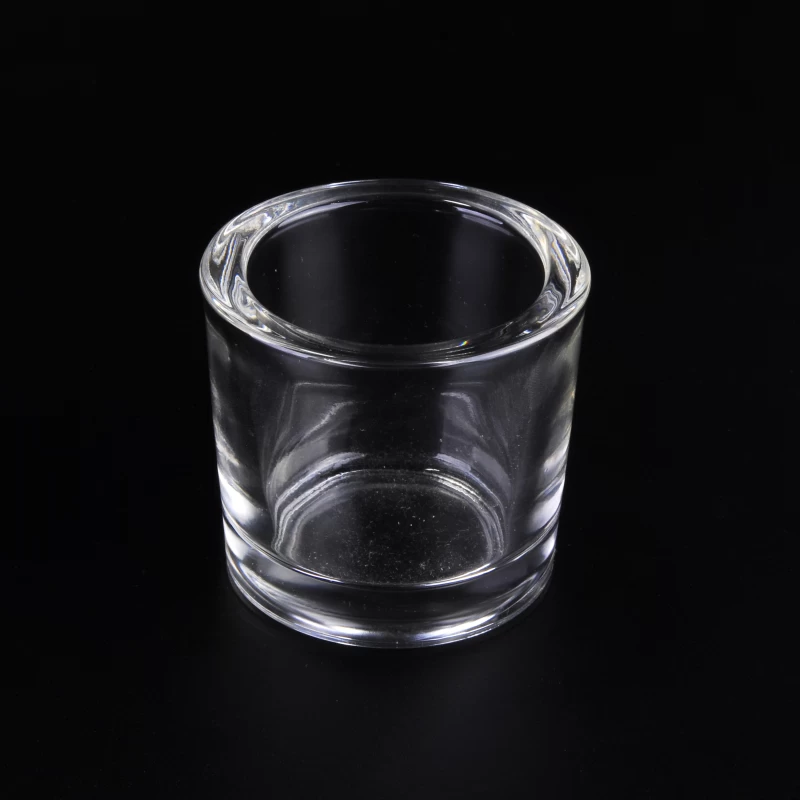 Transparent 80ml small thick wall tealight candle holder