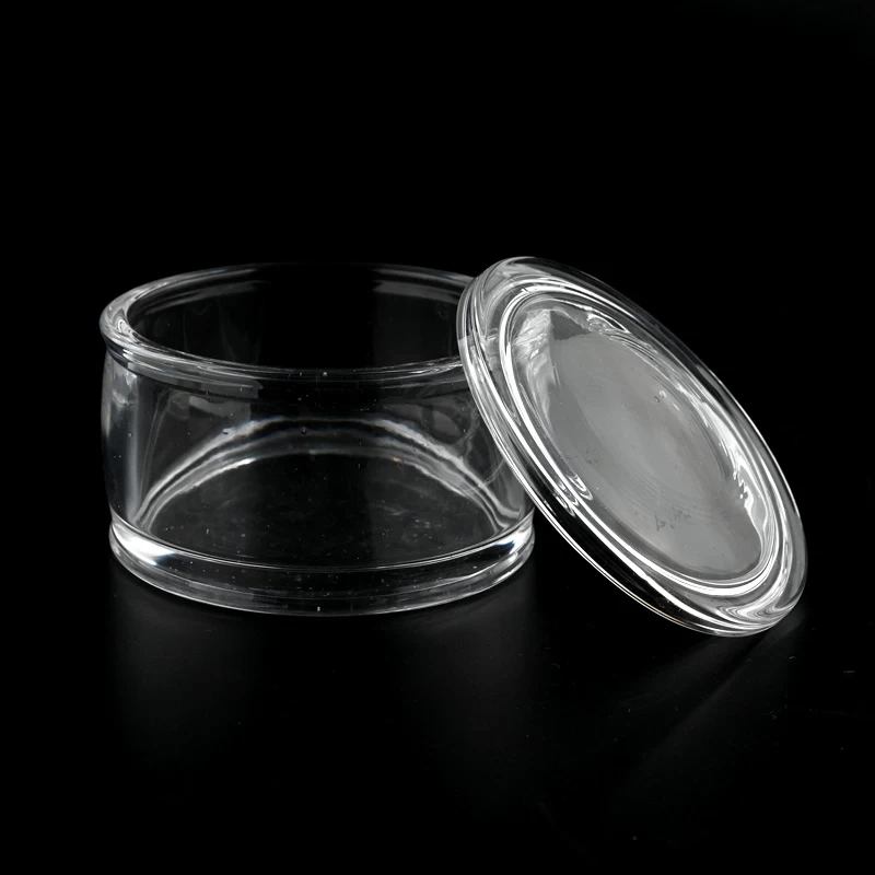 small glass votive candle jar with lid for traveling
