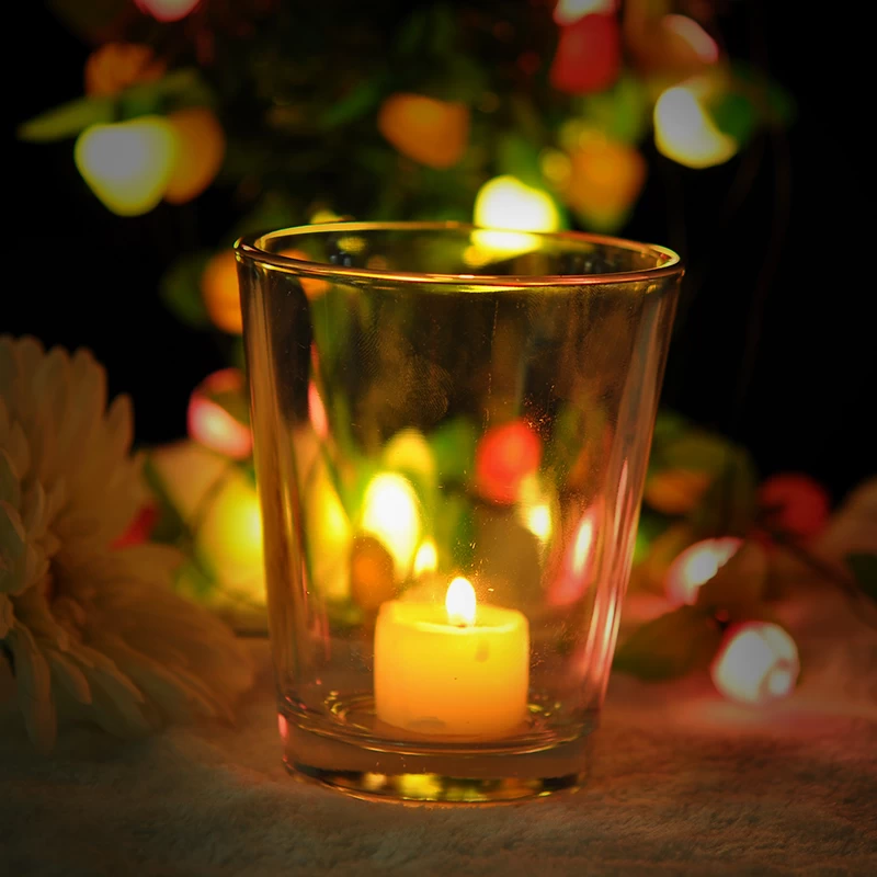 clear votive glass candle holder