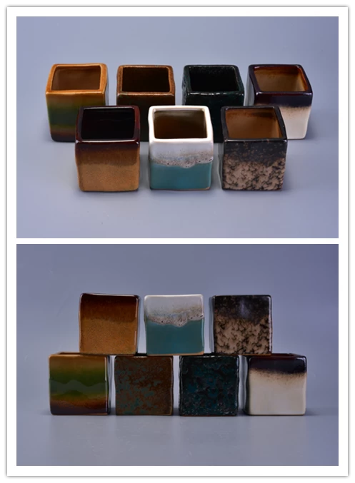 New design square ceramic candle holders from Sunny Glassware