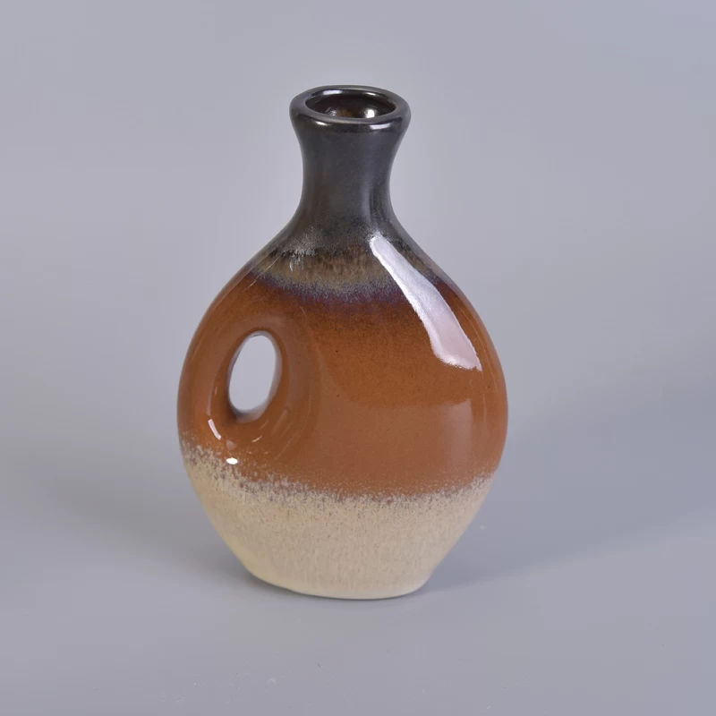Fambe glazing ceramic vase for floral decoration