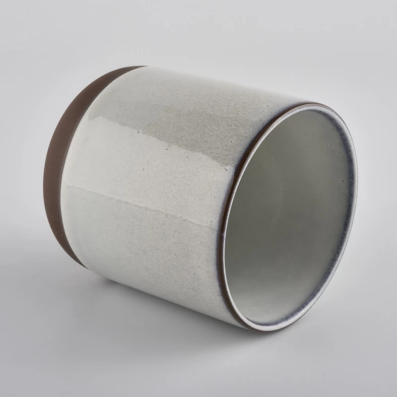Simple Design Cylinder Ceramic Candlle Holders