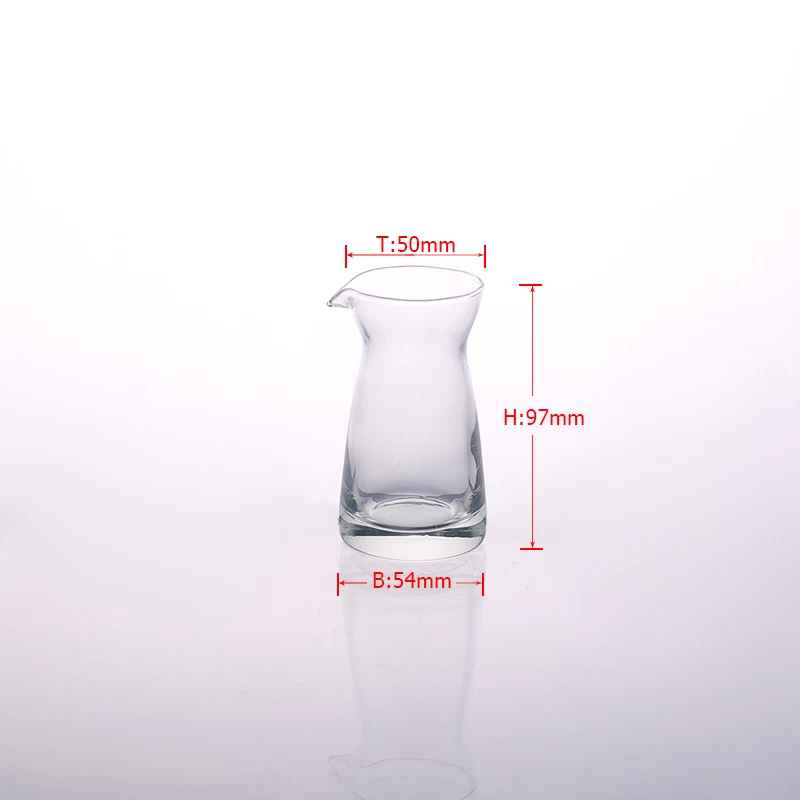 machine blown clear coffe cup drinking jug glass tea pot without handle5-2
