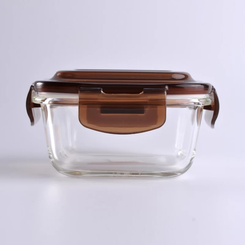 Square Pyrex Glass Meal Box Food Container