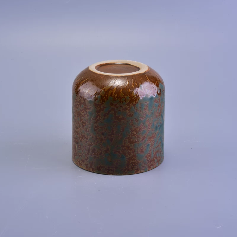 antique ceramic candle jars