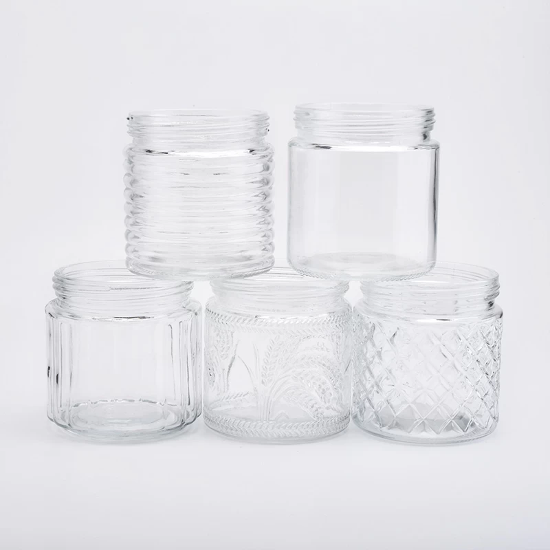 Candle jar with lid wholesale 860ml glass candle holder 