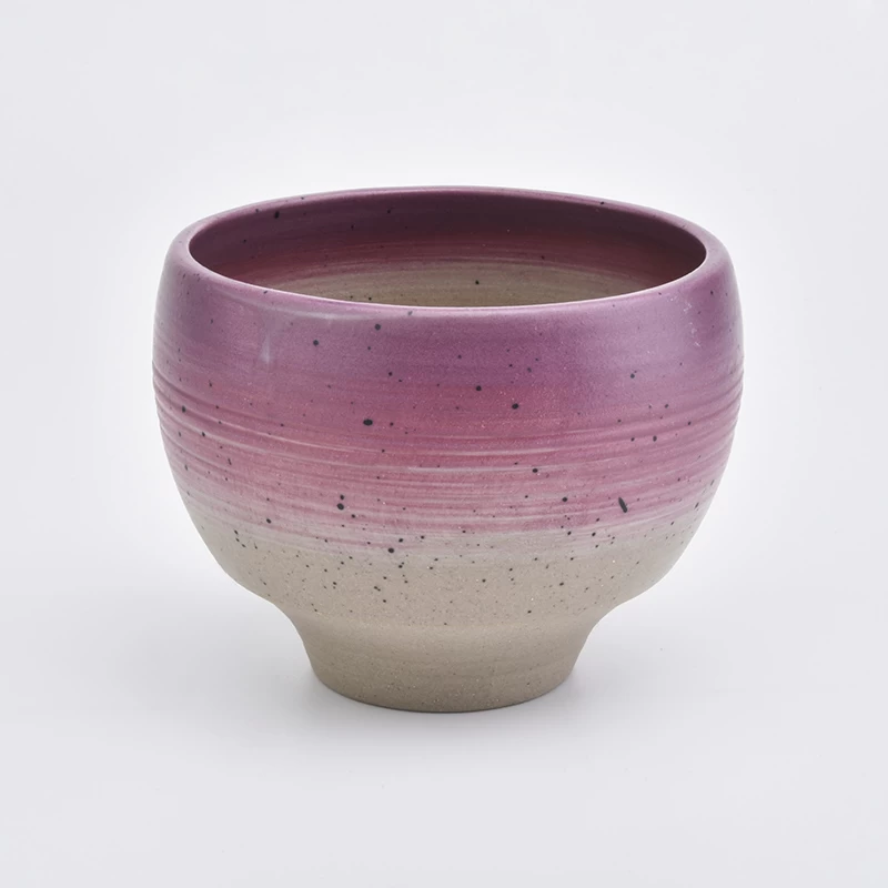 round ceramic candle bowl 