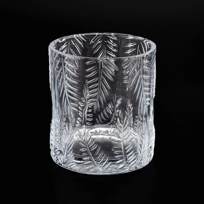 pine glass candle jars